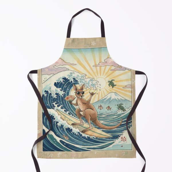 Item preview, Surfing kangaroo designed and sold by Haku design.