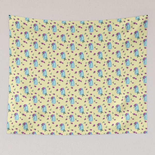 Item preview, Vintage Rose Jar Seamless Pattern designed and sold by thanratdesign.