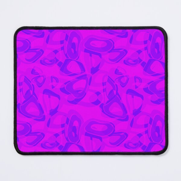 Item preview, Abstract figures curves rings lilac fuchsia monochromatic designed and sold by fuzzyfox.