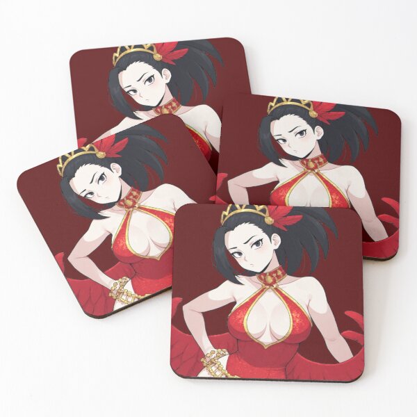 Item preview, Majestic Crimson Carnival Queen - Red and Gold Festive Anime Art designed and sold by Jimakmo.