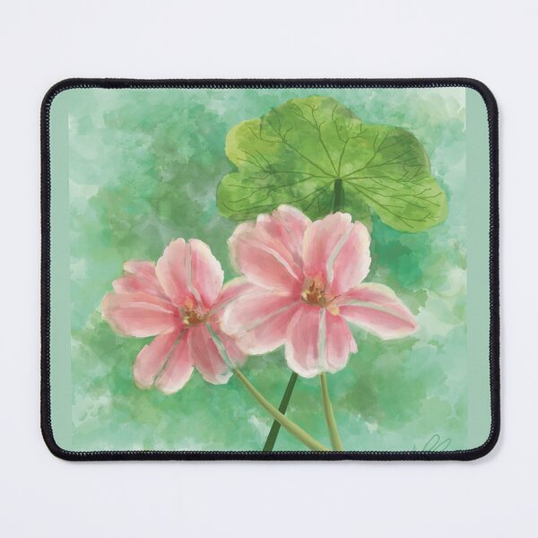 Artikelvorschau, Lotusblattblüten-Aquarell entworfen und verkauft von YanxiArts.