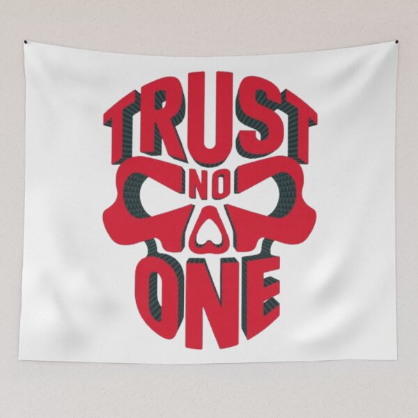 Item preview, Trust No One – Dark Minimalist Statement Typography Design designed and sold by NewUSShop.
