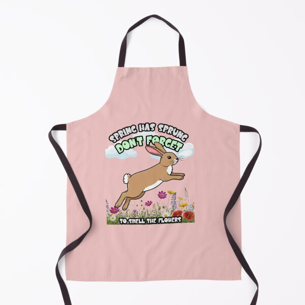 Item preview, Spring Has Sprung Don't Forget to Smell the Flowers rabbit designed and sold by Rockyctees.