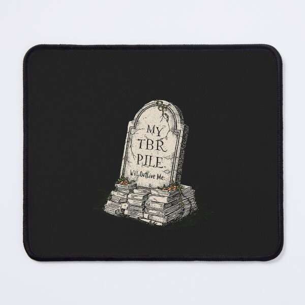 Item preview, My TBR Pile Will Outlive Me | Booktok Dark Academia Tombstone designed and sold by VENOHA.