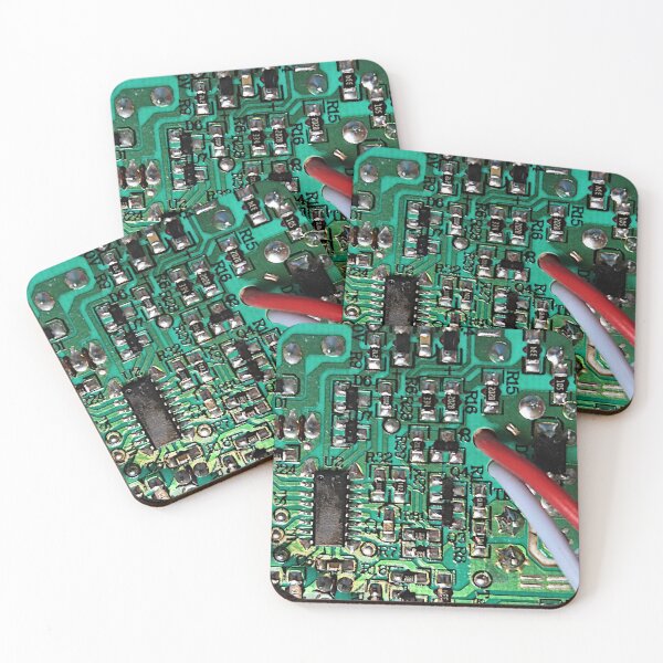 Item preview, Green circuitboard with soldered connections, leads designed and sold by Creative Endeavors ..