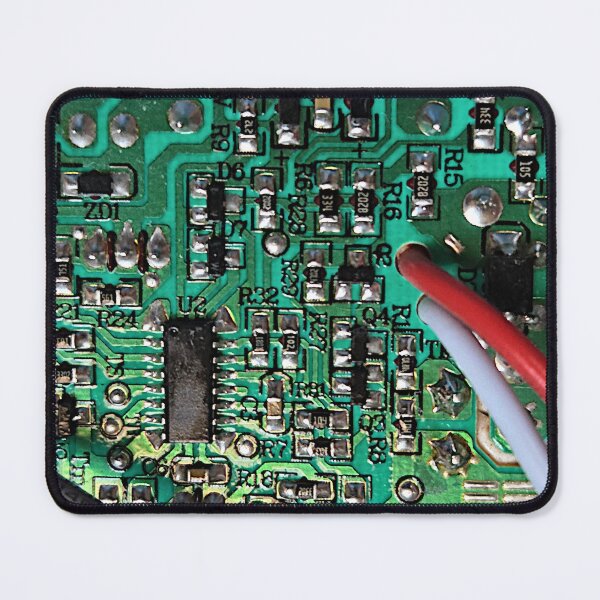 Item preview, Green circuitboard with soldered connections, leads designed and sold by Creative Endeavors ..