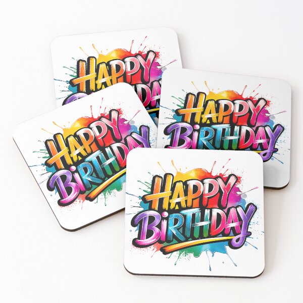 Item preview, Happy birthday colorful designed and sold by Auravera Designs.