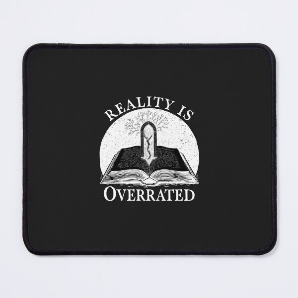 Item preview, Reality Is Overrated Book Portal | Escapism Dark Academia designed and sold by VENOHA.