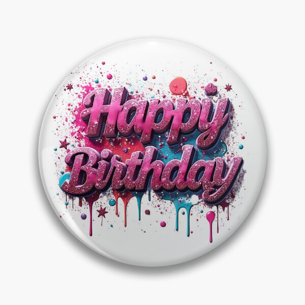 Item preview, Pink Happy Birthday designed and sold by Auravera Designs.