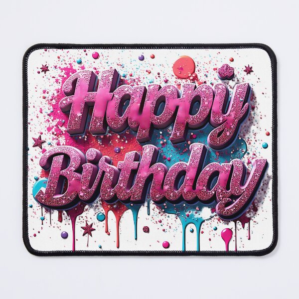 Item preview, Pink Happy Birthday designed and sold by Auravera Designs.