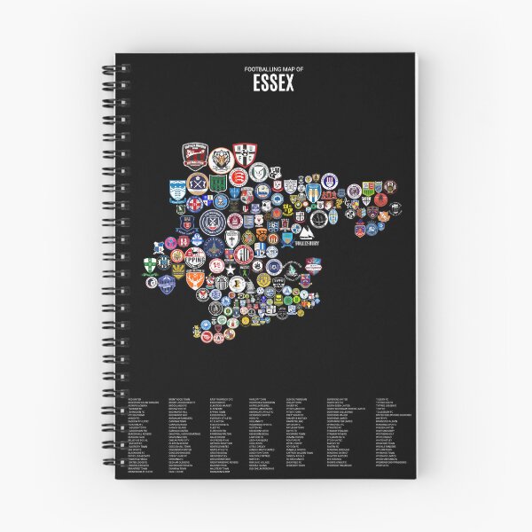 Item preview, Mens Footballing Map of Essex designed and sold by Footy-Maps.