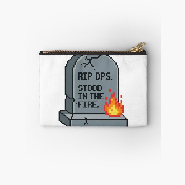 Item preview, RIP DPS Stood in Fire - Funny MMORPG Gamer Coffee Mug & Sticker designed and sold by MaxsLootDrop.