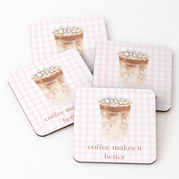 Item preview, Pink Coffee Print designed and sold by sarasfineprints.