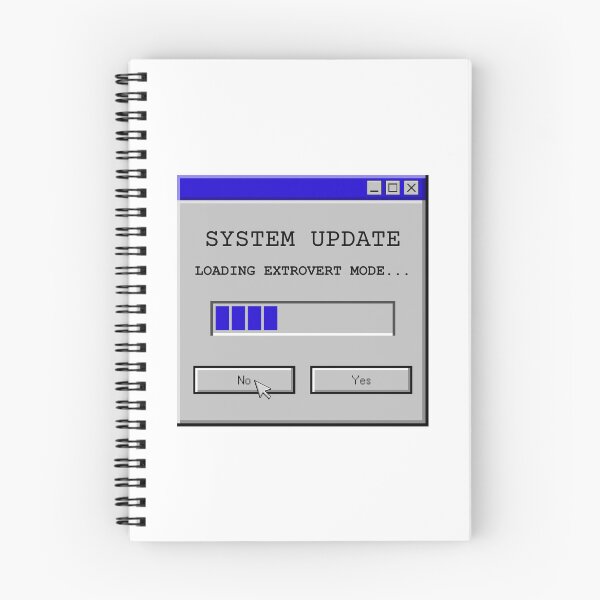 Item preview, Loading Extrovert Mode Retro System Update Pop-up designed and sold by AVO-SOURCE.