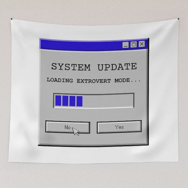 Item preview, Loading Extrovert Mode Retro System Update Pop-up designed and sold by AVO-SOURCE.