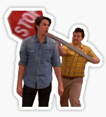 Stop sign gibby Sticker