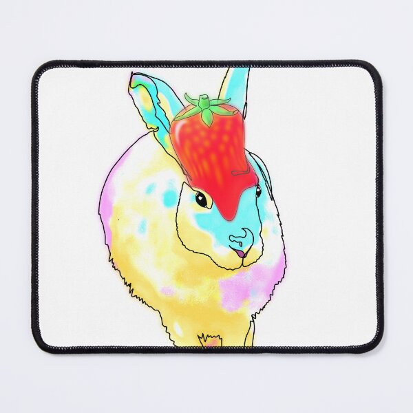 Item preview, Beth the Bunny in strawberry Hat – animalzinhats designed and sold by Ashley’sAnimalz.