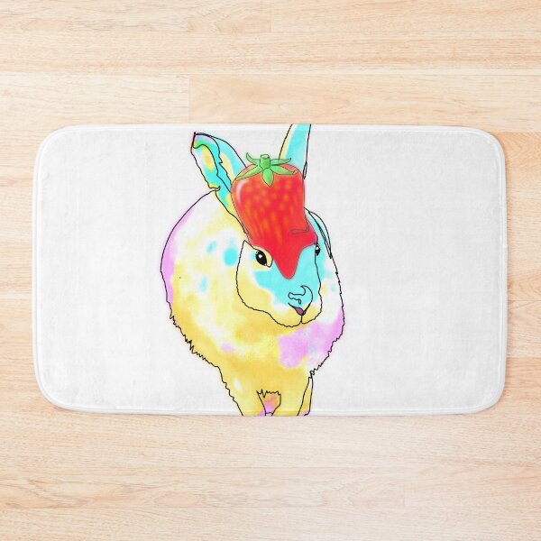 Item preview, Beth the Bunny in strawberry Hat – animalzinhats  designed and sold by Ashley’sAnimalz.