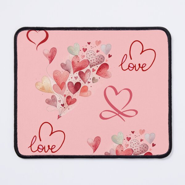 Item preview, "Love" Red Hearts with Red Background designed and sold by kristimb.