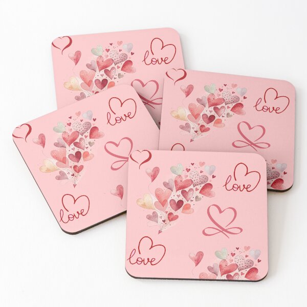 Item preview, "Love" Red Hearts with Red Background designed and sold by kristimb.