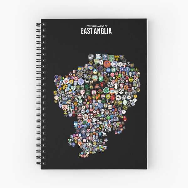 Item preview, Mens Footballing Map of East Anglia designed and sold by Footy-Maps.