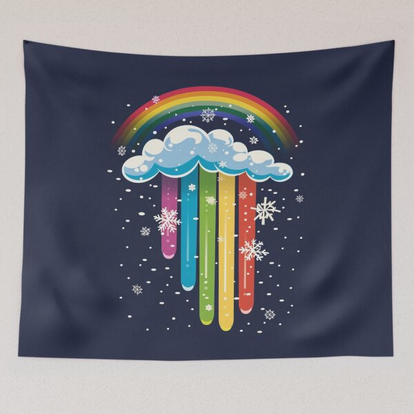 Item preview, Rainbowflake in Cloud designed and sold by bubblyrainbow.