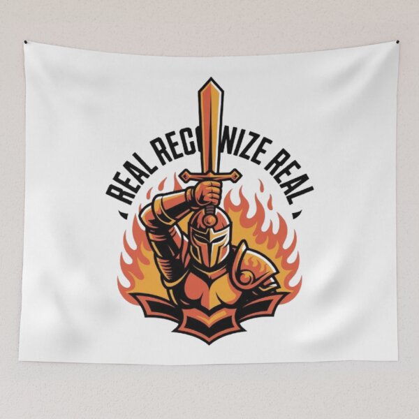 Item preview, Real Recognize Real – Authentic Street Statement Typography Design designed and sold by NewUSShop.