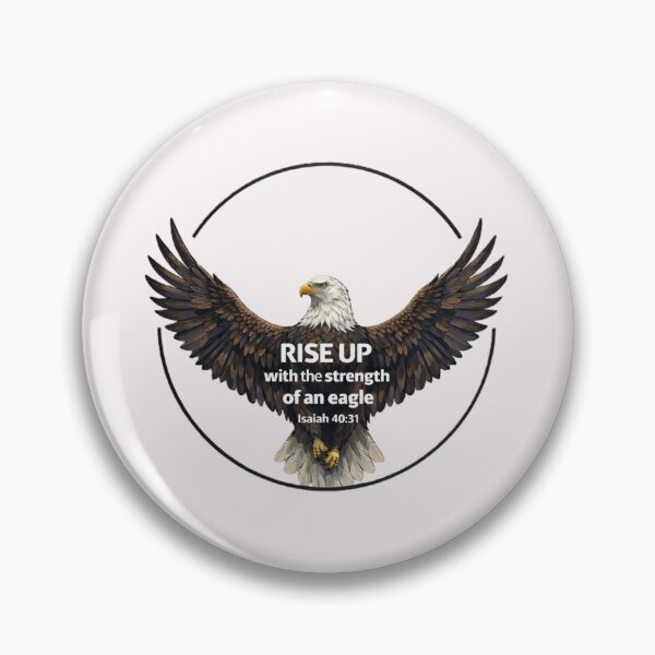Item preview, Rise Up with the Strength of an Eagle – Isaiah 40:31 Christian Design designed and sold by TheJoyfulPen.