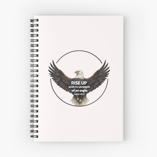 Item preview, Rise Up with the Strength of an Eagle – Isaiah 40:31 Christian Design designed and sold by TheJoyfulPen.