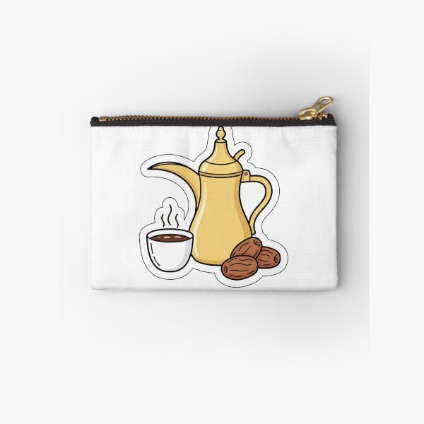 Item preview, Modern Arabic Coffee & Dates Ramadan Aesthetic Sticker designed and sold by RonyMady.
