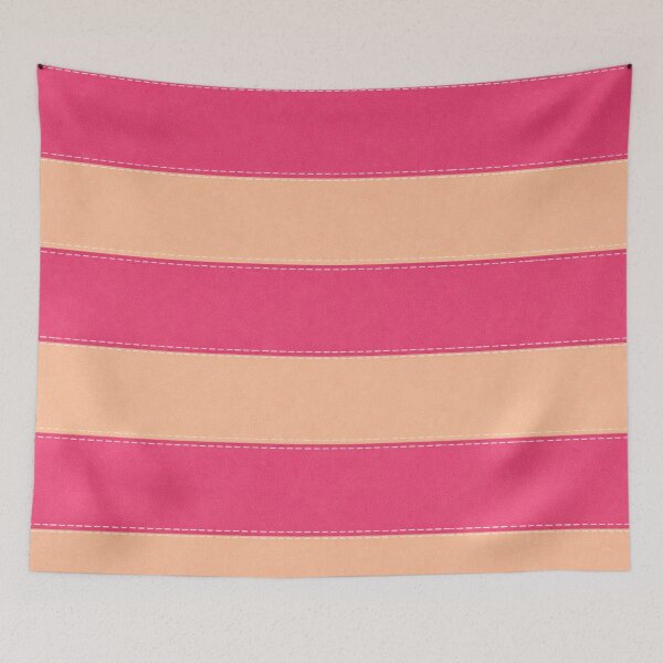 Item preview, Raspberry and orange sorbet stripes  designed and sold by Roxburylane.