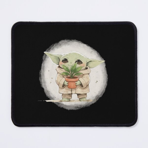 Item preview, BABY YODA WITH PLANTS designed and sold by LIS AND MELIVERSO.