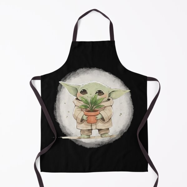 Item preview, BABY YODA WITH PLANTS designed and sold by LIS AND MELIVERSO.
