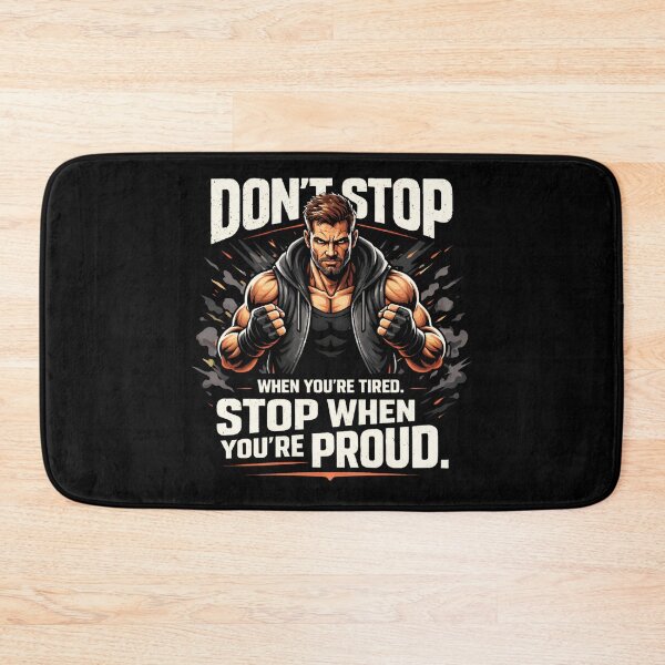 Item preview, Don't Stop When You're Tired Gym Motivation MMA Fighter  designed and sold by SoulFlex.
