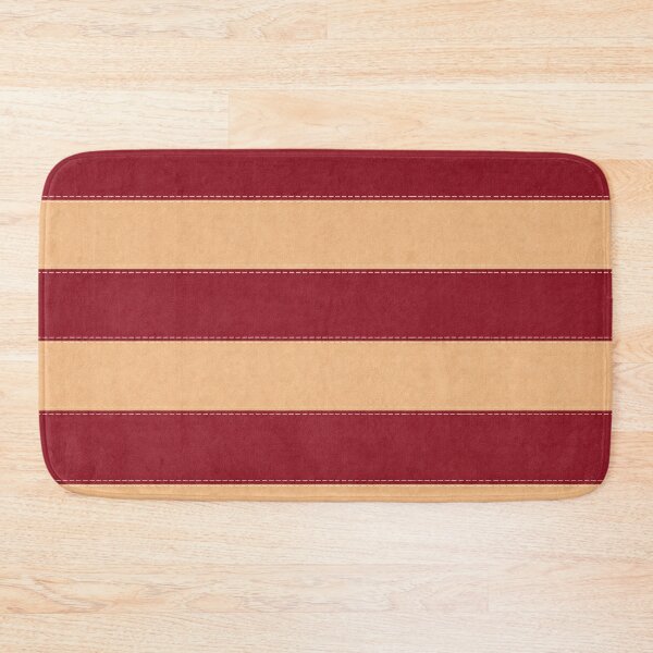 Item preview, Burgundy and camel thick stripes  designed and sold by Roxburylane.