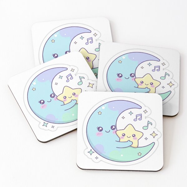 Item preview, Cute Moon and Star Best Friends Ramadan Sticker designed and sold by RonyMady.