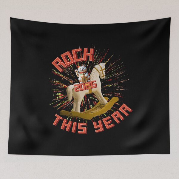 Item preview, 2026 - ROCK THIS YEAR ROCKING HORSE designed and sold by FREEKNSTEIN.