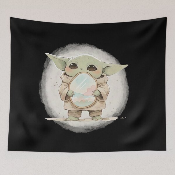 Item preview, BABY YODA AESTHETIC MIRROR designed and sold by LIS AND MELIVERSO.