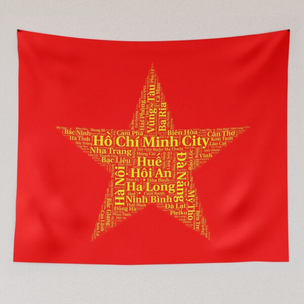 Item preview, Vietnam cities word cloud designed and sold by EmaRo.