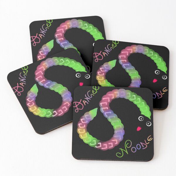 Item preview, Cute Neon Danger Noodle | Tie-Dye Snake Art  designed and sold by HopeAndHustle.