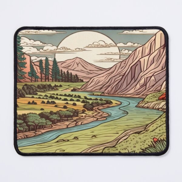 Item preview, California Sierra Nevada Mountains - Yosemite Valley Kings Canyon Moonrise designed and sold by Kathunk Designs.