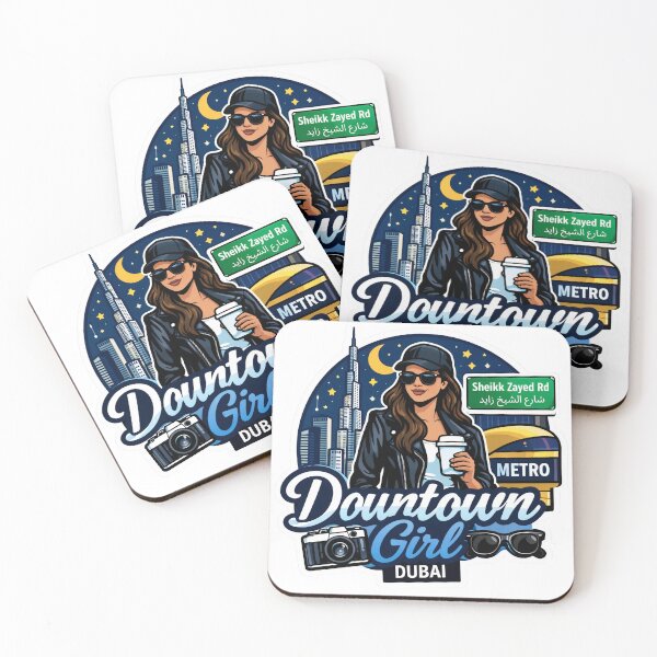 Item preview, Downtown Dubai Girl Sticker designed and sold by lorand-designs.