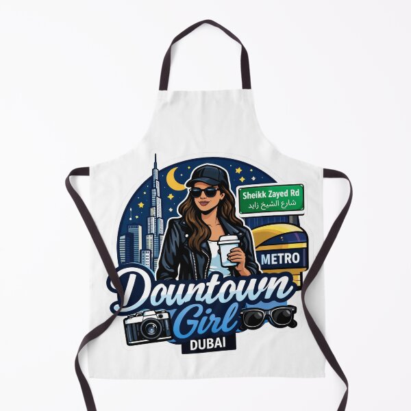 Item preview, Downtown Dubai Girl Sticker designed and sold by lorand-designs.
