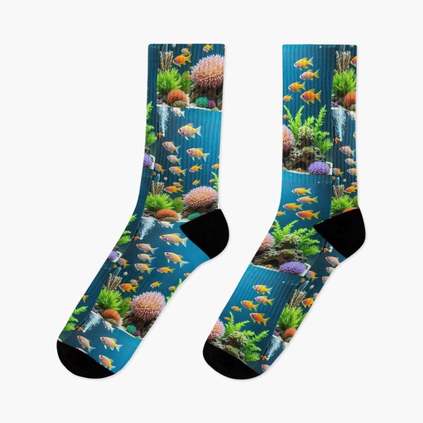 Item preview, Colorful Tropical Aquarium Fish with Coral Reef | Vibrant Underwater Wall Art designed and sold by Snapystyle.