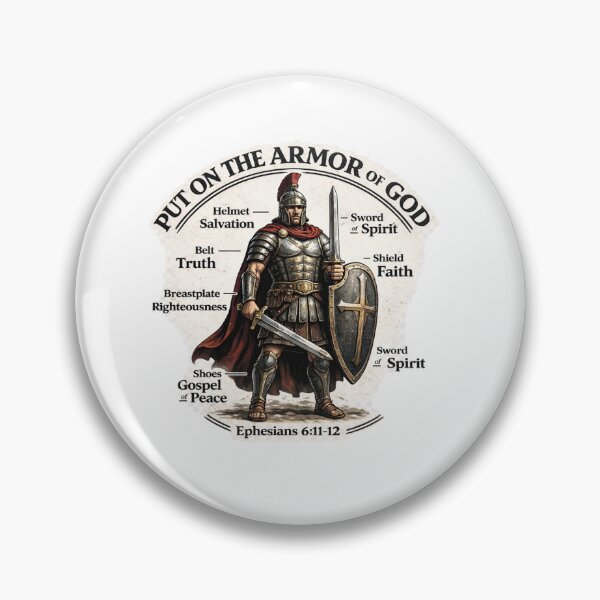 Item preview, Put on the Armor of God – Ephesians 6:11–12 Christian Warrior Design designed and sold by TheJoyfulPen.