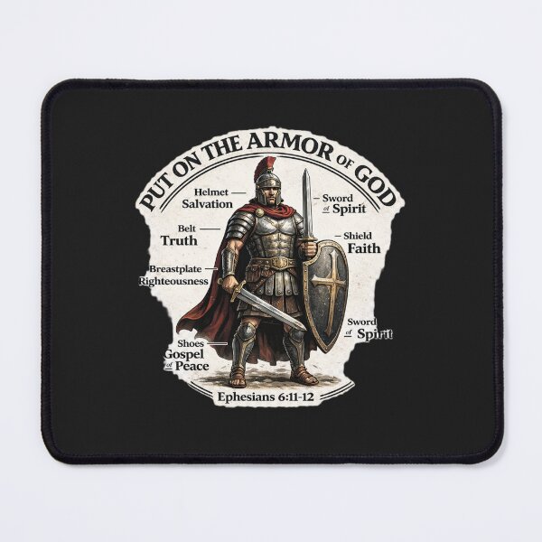 Item preview, Put on the Armor of God – Ephesians 6:11–12 Christian Warrior Design designed and sold by TheJoyfulPen.