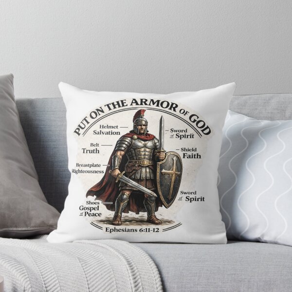 Item preview, Put on the Armor of God – Ephesians 6:11–12 Christian Warrior Design designed and sold by TheJoyfulPen.