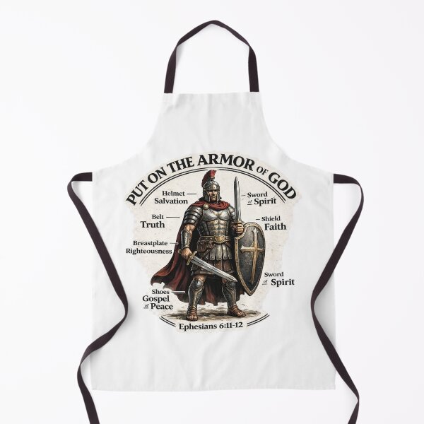 Item preview, Put on the Armor of God – Ephesians 6:11–12 Christian Warrior Design designed and sold by TheJoyfulPen.