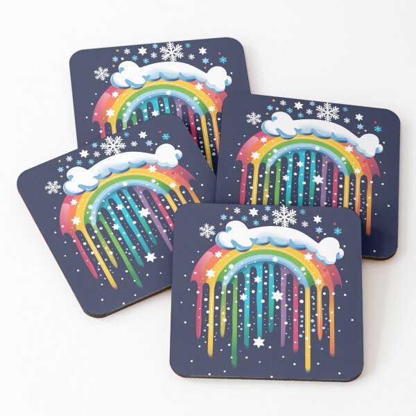Item preview, Snowflake in Rainbow designed and sold by bubblyrainbow.