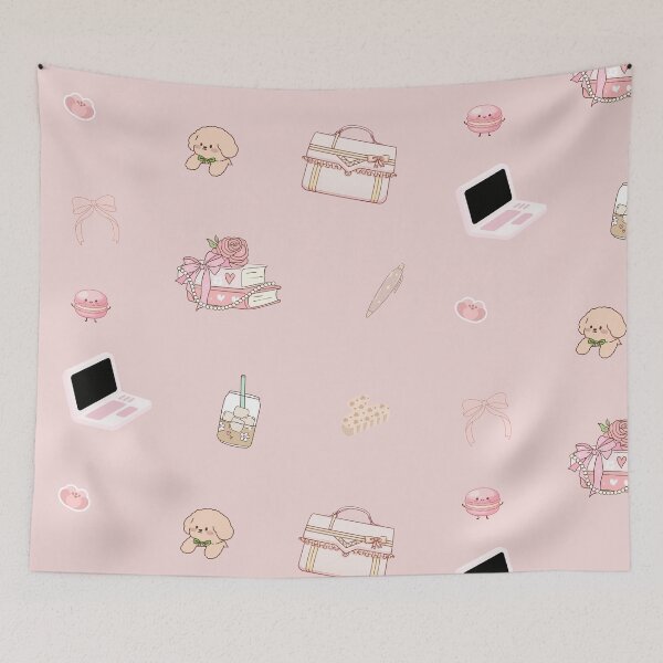 Item preview, Soft Girl Desk Sticker Pack designed and sold by Oops I Designed It.